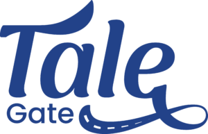 TaleGate Logo BlueOnTransparent v1